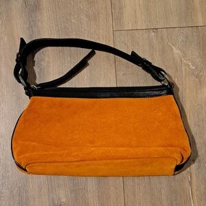 Bicchi Firenze Orange Suede Mini Bag